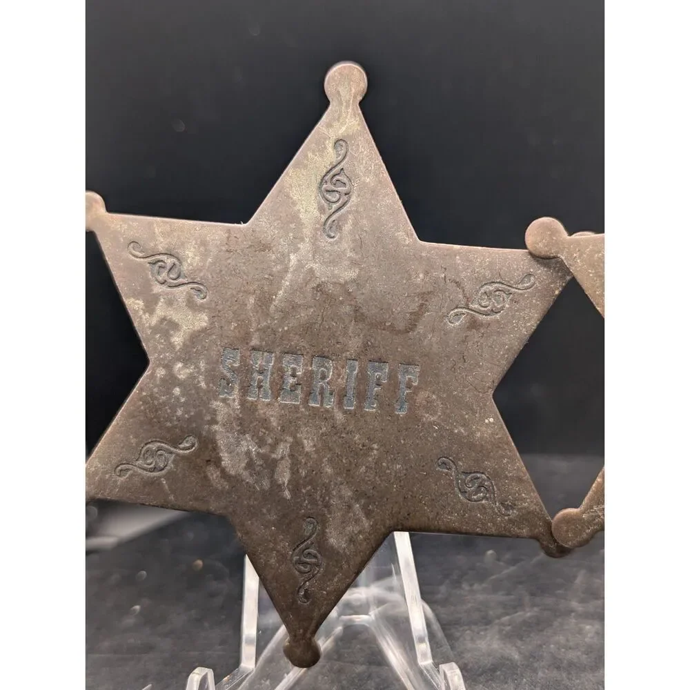 Vintage Sheriff & U.S. Deputy Marshal Badges – Star Style – Set of 2